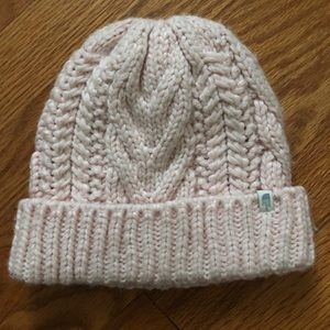 Pink North Face Beanie